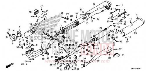 SILENCIEUX D'ECHAPPEMENT GL1800BDL de 2020